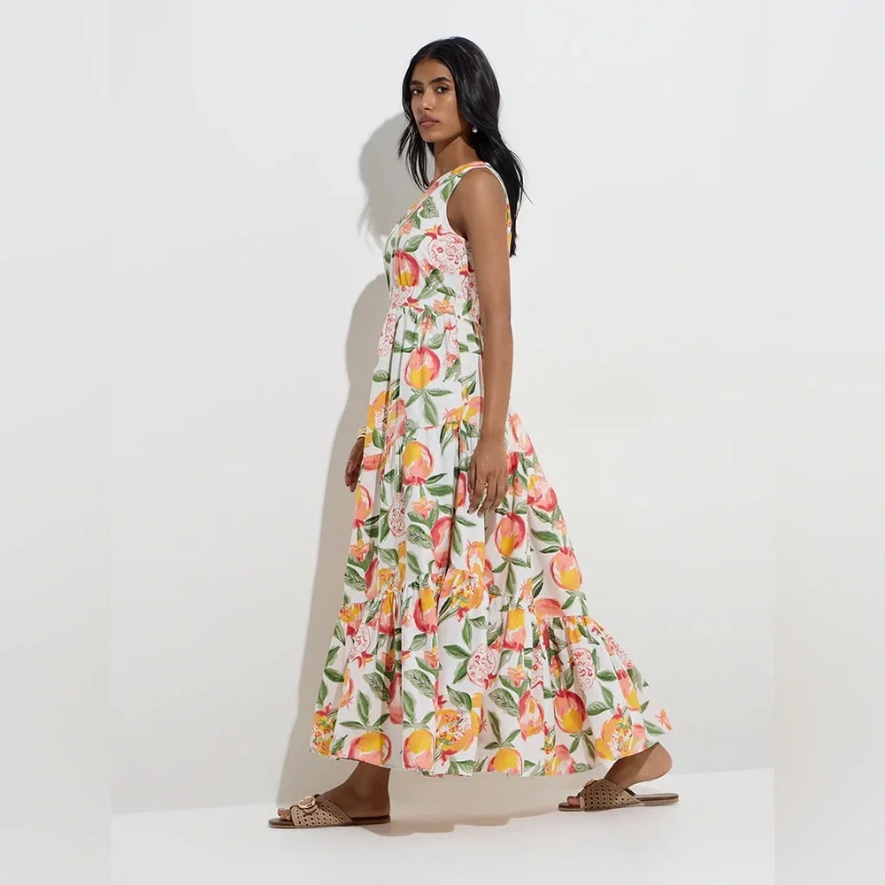L.O.V. by Westside One Shoulder Maxi Pomegranate Dress Size S - Picture 2 of 9